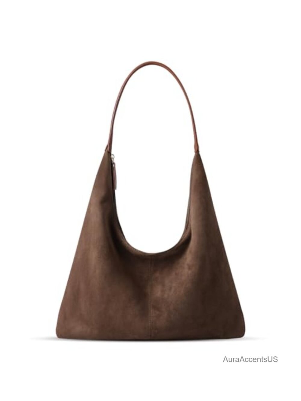 Women's Faux Suede Hobo Shoulder Bag Slouchy Tote Handbag Fall Work Travel